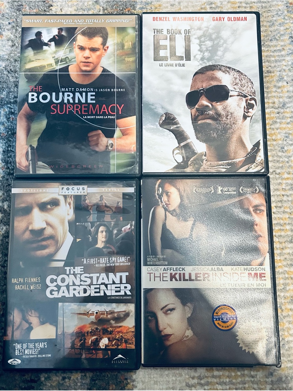 DVD Movie Lot – Action / Thriller Collection – 4 Movies